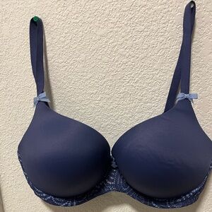 Elegant Lavender Lace Trim Bra by Modern Moments